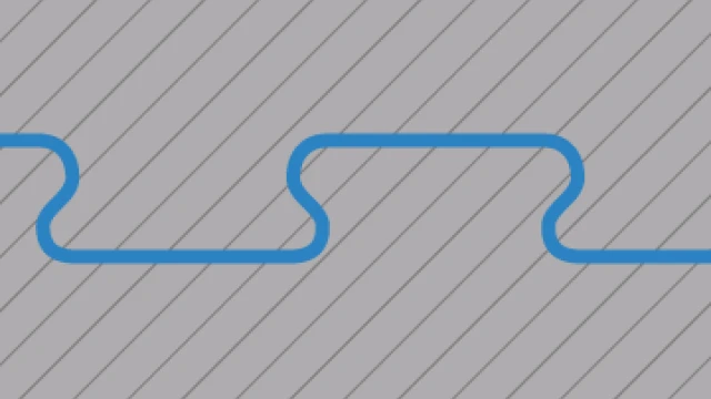 Puzzle spoj z rahlo zaokroženim posnetjem