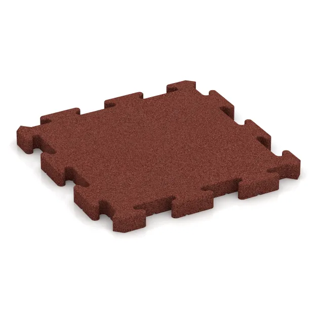 Paddockmatte von WARCO im Farbdesign Opečno rdeča mit den Abmessungen 500 x 500 x 40 mm. Produktfoto von Artikel 3652 in der Aufsicht von schräg vorne.