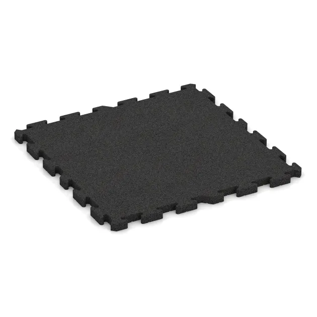 Fitnes zaščitna podlaga HD von WARCO im Farbdesign Antracit mit den Abmessungen 1000 x 1000 x 40 mm. Produktfoto von Artikel 3481 in der Aufsicht von schräg vorne.