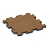 Gehwegplatte von WARCO im Farbdesign Terra Cotta mit den Abmessungen 500 x 500 x 30 mm. Produktfoto von Artikel 2659 in der Aufsicht von schräg vorne.