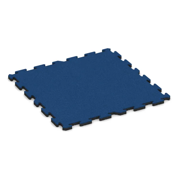 Fitnes zaščitna podlaga von WARCO im Farbdesign Chagall modra mit den Abmessungen 1000 x 1000 x 30 mm. Produktfoto von Artikel 5810 in der Aufsicht von schräg vorne.