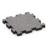 Gumijasta športna podlaga HD von WARCO im Farbdesign Sivi melange mit den Abmessungen 500 x 500 x 50 mm. Produktfoto von Artikel 4563 in der Aufsicht von schräg vorne.