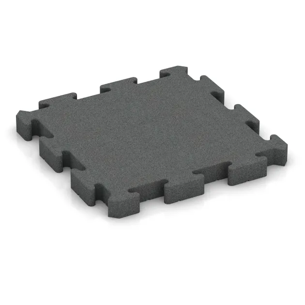 Fitnes zaščitna podlaga von WARCO im Farbdesign Lupkovosiva mit den Abmessungen 500 x 500 x 50 mm. Produktfoto von Artikel 3165 in der Aufsicht von schräg vorne.