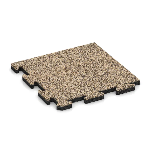 Kotna plošča HD von WARCO im Farbdesign Travertin mit den Abmessungen 485 x 485 x 30 mm. Produktfoto von Artikel 5054 in der Aufsicht von schräg vorne.