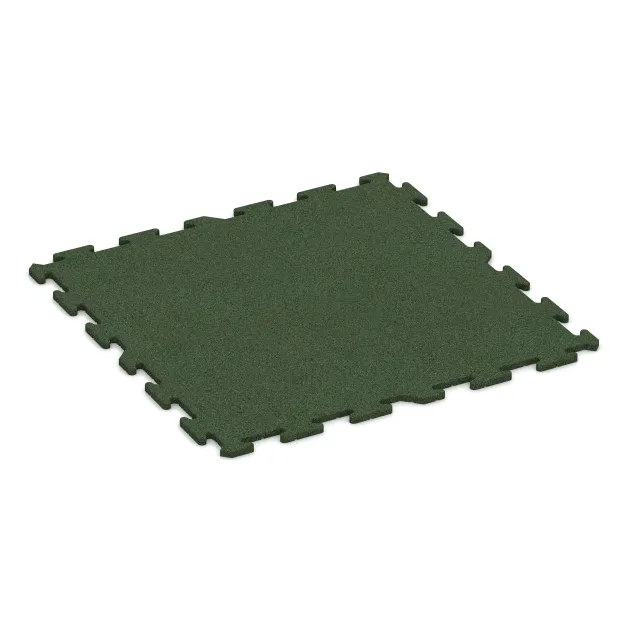 Športna talna obloga za pse HD von WARCO im Farbdesign Travna zelena mit den Abmessungen 1000 x 1000 x 18 mm. Produktfoto von Artikel 3961 in der Aufsicht von schräg vorne.