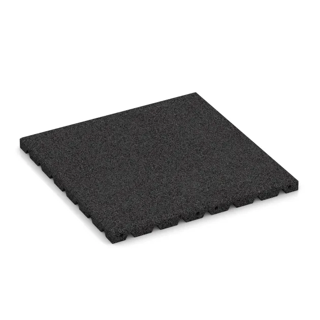 Wandschutzplatte von WARCO im Farbdesign Antracit mit den Abmessungen 500 x 500 x 30 mm. Produktfoto von Artikel 0568 in der Aufsicht von schräg vorne.