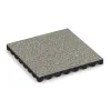 Varnostna gumijasta plošča za otroška igrišča 4,5 cm - EN 1177 ≤ 135 cm von WARCO im Farbdesign Svetli granit mit den Abmessungen 500 x 500 x 45 mm. Produktfoto von Artikel 5544 in der Aufsicht von schräg vorne.