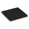 Varnostna gumijasta plošča za otroška igrišča 4,5 cm - EN 1177 ≤ 135 cm von WARCO im Farbdesign Železna siva mit den Abmessungen 500 x 500 x 45 mm. Produktfoto von Artikel 5535 in der Aufsicht von schräg vorne.