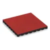 Varnostna gumijasta plošča za otroška igrišča 4,5 cm - EN 1177 ≤ 135 cm von WARCO im Farbdesign Rdeča Vrtnica mit den Abmessungen 500 x 500 x 45 mm. Produktfoto von Artikel 5540 in der Aufsicht von schräg vorne.
