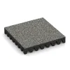 Gumijasta varovalna plošča za otroška igrišča von WARCO im Farbdesign Siv granit mit den Abmessungen 500 x 500 x 80 mm. Produktfoto von Artikel 5367 in der Aufsicht von schräg vorne.