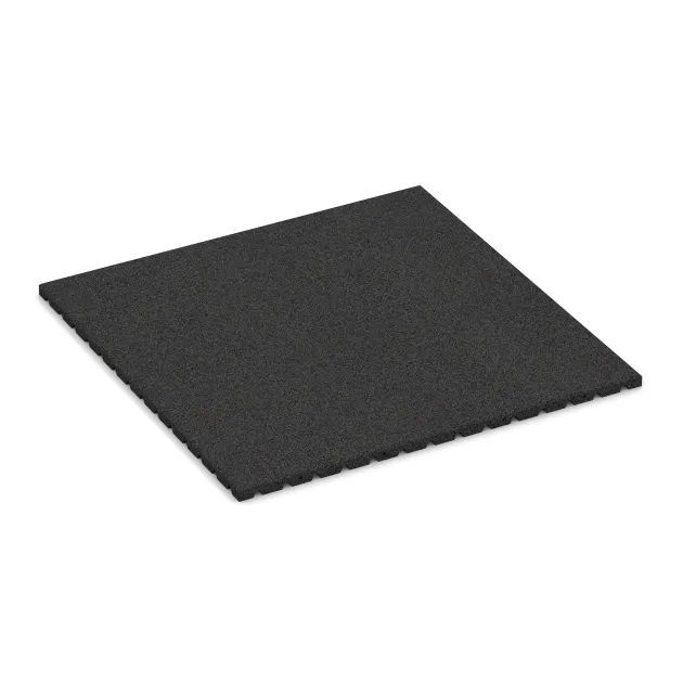 Trittschutzmatte Pferdebox von WARCO im Farbdesign Antracit mit den Abmessungen 1000 x 1000 x 30 mm. Produktfoto von Artikel 0750 in der Aufsicht von schräg vorne.