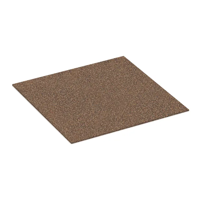 Gummigranulat-Platte von WARCO im Farbdesign Losa in Koren mit den Abmessungen 1000 x 1000 x 7 mm. Produktfoto von Artikel 4323 in der Aufsicht von schräg vorne.