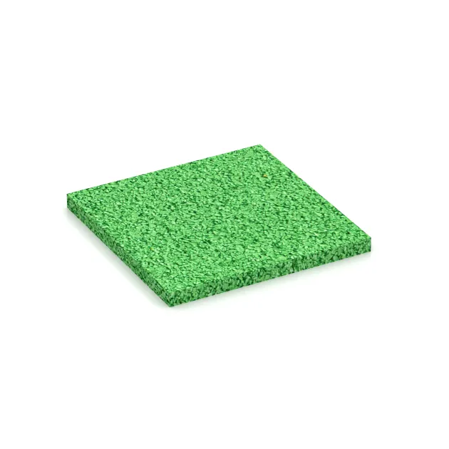 Farbmuster von WARCO im Farbdesign Pomladno zelena mit den Abmessungen ca.100 x 100 x 7 mm. Produktfoto von Artikel 4345 in der Aufsicht von schräg vorne.