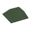 Eck-Platte (zwei Seiten abgeschrägt) von WARCO im Farbdesign Travna zelena mit den Abmessungen 500 x 500 x 100 mm. Produktfoto von Artikel 0501 in der Aufsicht von schräg vorne.