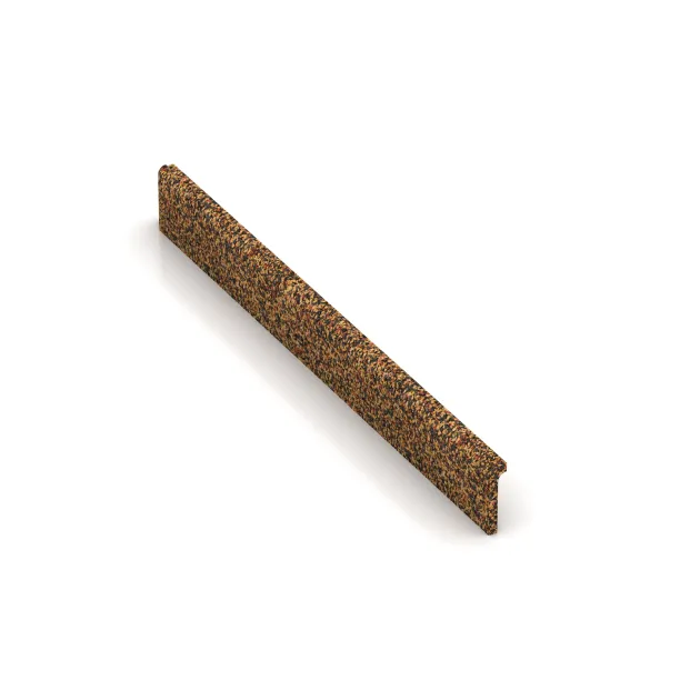 Podnožna letev von WARCO im Farbdesign Terra Cotta mit den Abmessungen 750 x 20 x 80 mm. Produktfoto von Artikel 2250 in der Aufsicht von schräg vorne.