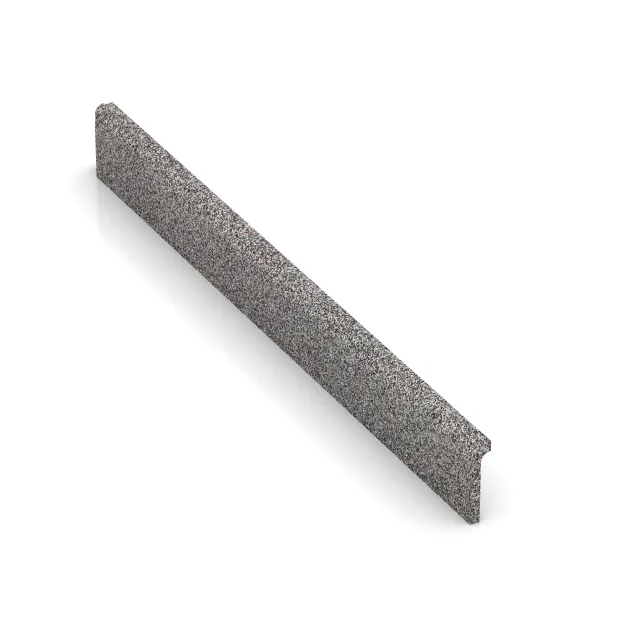 Podnožna letev von WARCO im Farbdesign Sivi melange mit den Abmessungen 750 x 20 x 80 mm. Produktfoto von Artikel 4611 in der Aufsicht von schräg vorne.