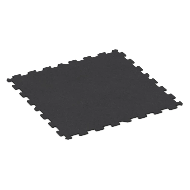 Fitnes talna obloga Kompakt von WARCO im Farbdesign Matna antracitna mit den Abmessungen 970 x 970 x 8 mm | 0,94 m. Produktfoto von Artikel 1064 in der Aufsicht von schräg vorne.