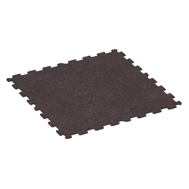 Treppenbelag von WARCO im Farbdesign Rahlo rdeče posuto mit den Abmessungen 970 x 970 x 8 mm | 0,94 m. Produktfoto von Artikel 1033 in der Aufsicht von schräg vorne.
