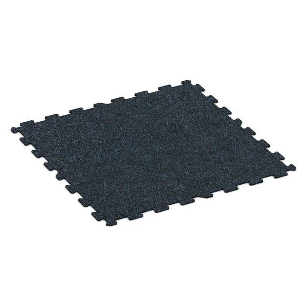 Fitnes talna obloga Kompakt von WARCO im Farbdesign Rahlo Modro Posuto mit den Abmessungen 970 x 970 x 8 mm | 0,94 m. Produktfoto von Artikel 1054 in der Aufsicht von schräg vorne.