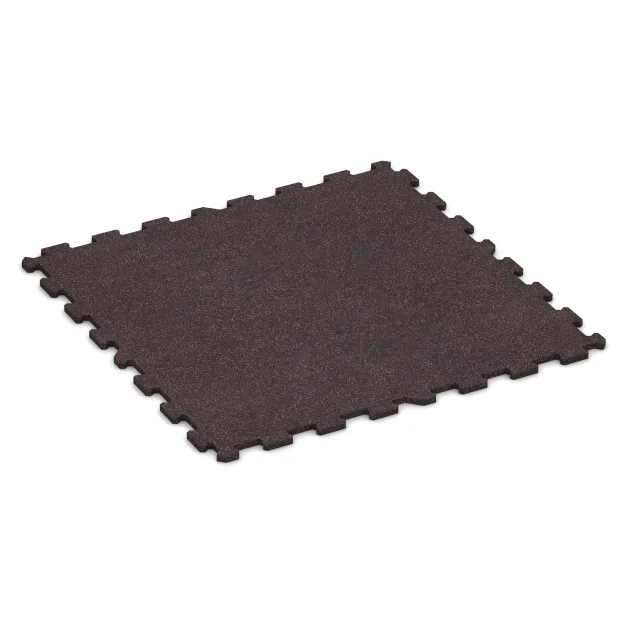 Fitnes Podlaga Kompakt von WARCO im Farbdesign Rahlo rdeče posuto mit den Abmessungen 970 x 970 x 16 mm | 0,94 m². Produktfoto von Artikel 1126 in der Aufsicht von schräg vorne.