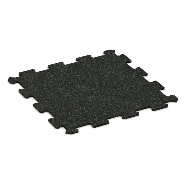 Fitnes Podlaga Kompakt von WARCO im Farbdesign Lekko zeleni posipani mit den Abmessungen 485 x 485 x 8 mm | 0,235 m². Produktfoto von Artikel 0921 in der Aufsicht von schräg vorne.