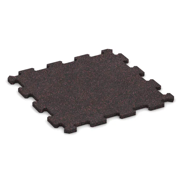 Treppenbelag von WARCO im Farbdesign Rahlo rdeče posuto mit den Abmessungen 485 x 485 x 16 mm | 0,235 m². Produktfoto von Artikel 0972 in der Aufsicht von schräg vorne.