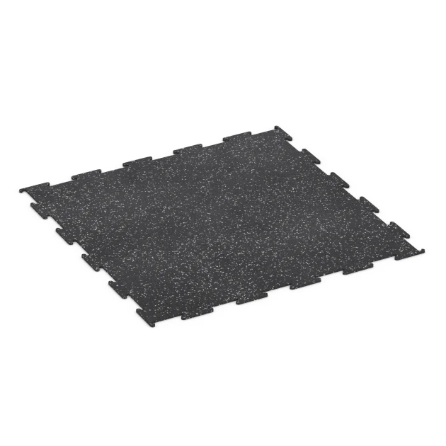 Fitnes talna obloga Kompakt von WARCO im Farbdesign Rahlo sivo posuto mit den Abmessungen 100 × 100 × 0,8 cm. Produktfoto von Artikel 6452 in der Aufsicht von schräg vorne.
