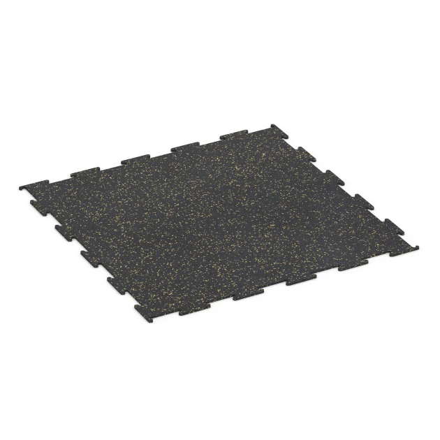 Talna obloga za fitnes Kompakt von WARCO im Farbdesign Rahlo rumeno posuta mit den Abmessungen 100 x 100 x 0,8 cm | 1,00 m². Produktfoto von Artikel 6454 in der Aufsicht von schräg vorne.