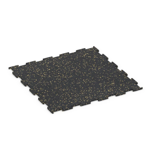 Fitnes talna obloga Kompakt von WARCO im Farbdesign Lehko rumeno posipana mit den Abmessungen 50 × 50 × 0,8 cm. Produktfoto von Artikel 6460 in der Aufsicht von schräg vorne.
