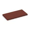 halbe Platte von WARCO im Farbdesign Opečno rdeča mit den Abmessungen 500 x 250 x 30 mm. Produktfoto von Artikel 0378 in der Aufsicht von schräg vorne.