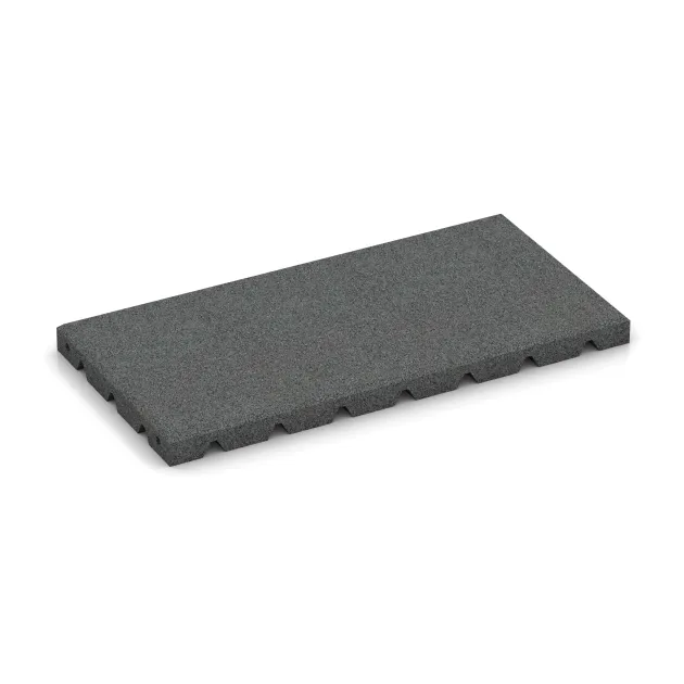 halbe Platte von WARCO im Farbdesign Lupkovosiva mit den Abmessungen 500 x 250 x 30 mm. Produktfoto von Artikel 0382 in der Aufsicht von schräg vorne.