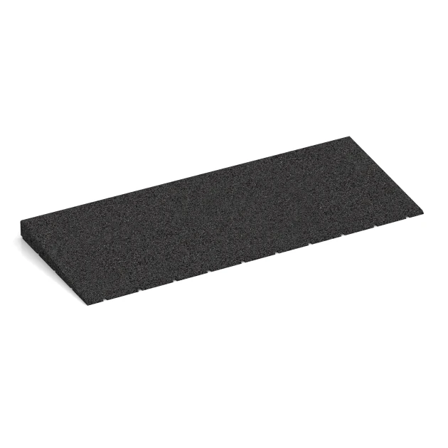 Klančina za prag 75 cm von WARCO im Farbdesign Antracit mit den Abmessungen 75 x 30 cm | 8 < 40 mm. Produktfoto von Artikel 2428 in der Aufsicht von schräg vorne.