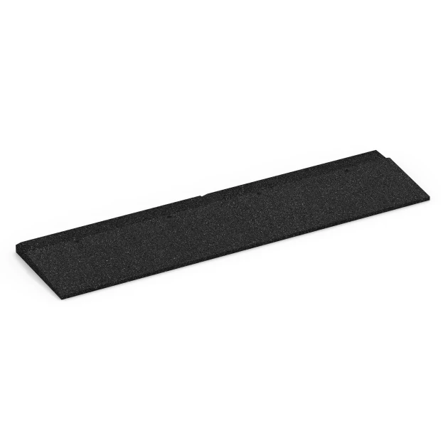 Klančina za prag vrat von WARCO im Farbdesign Antracit mit den Abmessungen 100 × 25 cm | 1 < 3 cm. Produktfoto von Artikel 6595 in der Aufsicht von schräg vorne.