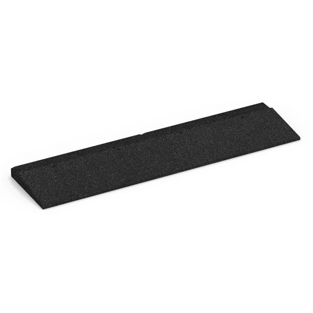 Klančina za prag vrat von WARCO im Farbdesign Antracit mit den Abmessungen 100 × 25 cm | 1 < 4,5 cm. Produktfoto von Artikel 6597 in der Aufsicht von schräg vorne.