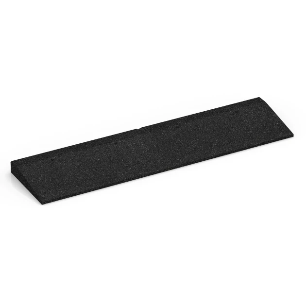 Klančina za prag vrat von WARCO im Farbdesign Antracit mit den Abmessungen 100 × 25 cm | 1 < 5 cm. Produktfoto von Artikel 6598 in der Aufsicht von schräg vorne.