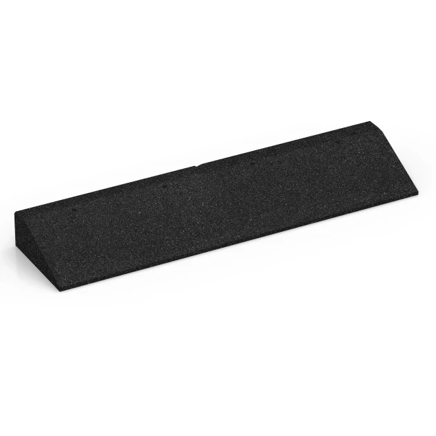 Klančina za prag vrat von WARCO im Farbdesign Antracit mit den Abmessungen 100 × 25 cm | 1 < 10 cm. Produktfoto von Artikel 6603 in der Aufsicht von schräg vorne.