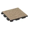 Fitnes talne plošče iz gume Classic von WARCO im Farbdesign Travertin mit den Abmessungen 500 x 500 x 30 mm. Produktfoto von Artikel 1228 in der Aufsicht von schräg vorne.
