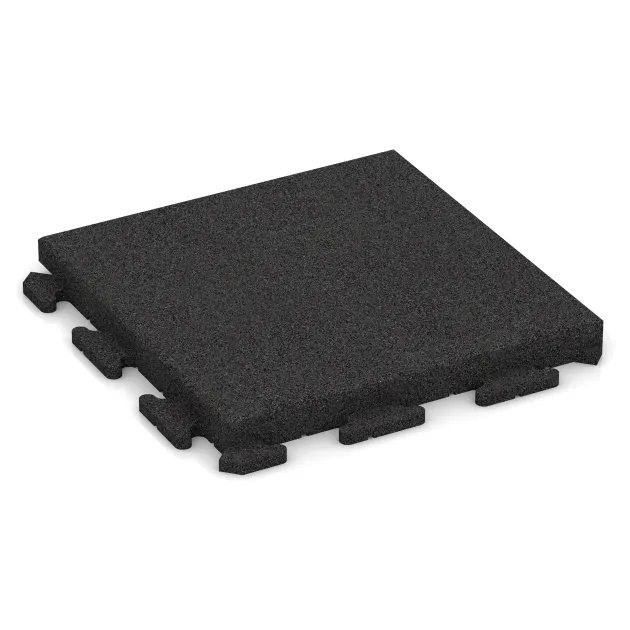 Gehwegplatte von WARCO im Farbdesign Antracit mit den Abmessungen 500 x 500 x 50 mm. Produktfoto von Artikel 1478 in der Aufsicht von schräg vorne.