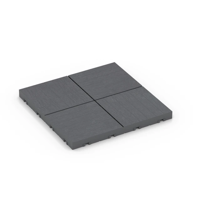 Mozaik – Terasne plošče von WARCO im Farbdesign Srebrno siva mit den Abmessungen 30 x 30 x 2 cm. Produktfoto von Artikel 6349 in der Aufsicht von schräg vorne.