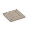 Kasetni vzorec – Terasne plošče von WARCO im Farbdesign Vanilija mit den Abmessungen 30 x 30 x 2 cm. Produktfoto von Artikel 6350 in der Aufsicht von schräg vorne.