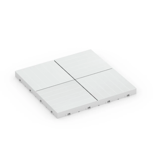 Mozaik – Terasne plošče von WARCO im Farbdesign Kreda mit den Abmessungen 30 x 30 x 2 cm. Produktfoto von Artikel 6353 in der Aufsicht von schräg vorne.