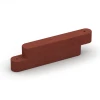 Gumijasti robnik von WARCO im Farbdesign Opečno rdeča mit den Abmessungen 100 x 15 x 30 cm. Produktfoto von Artikel 6640 in der Aufsicht von schräg vorne.