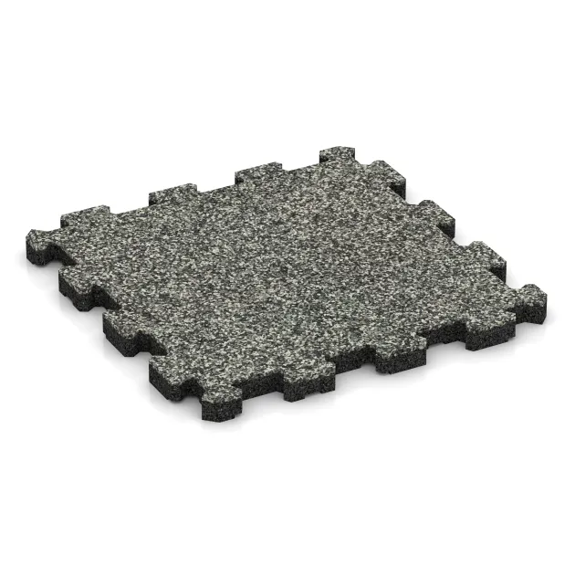 Treppenbelag von WARCO im Farbdesign Siv granit mit den Abmessungen 306 x 306 x 20 mm. Produktfoto von Artikel 5423 in der Aufsicht von schräg vorne.