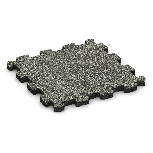Fitnes Podloga Premium 2 cm von WARCO im Farbdesign Sivi granit mit den Abmessungen 30,6 x 30,6 x 2 cm | 0,094 m². Produktfoto von Artikel 3721 in der Aufsicht von schräg vorne.