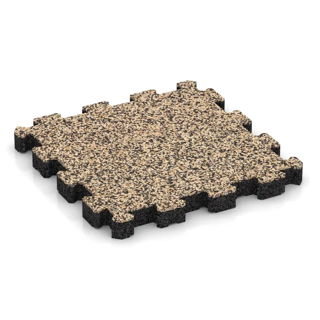 Ploščica rob bazena brez fug von WARCO im Farbdesign Travertin mit den Abmessungen 306 x 306 x 30 mm. Produktfoto von Artikel 6108 in der Aufsicht von schräg vorne.