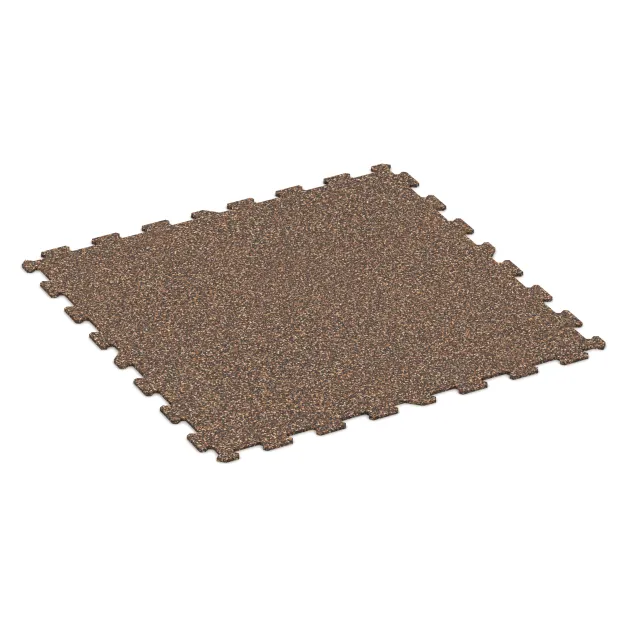 Fitnes Podlaga Kompakt von WARCO im Farbdesign Losa in Koren mit den Abmessungen 970 x 970 x 8 mm | 0,94 m. Produktfoto von Artikel 1024 in der Aufsicht von schräg vorne.
