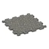 Fitnes Podlaga Kompakt von WARCO im Farbdesign Siv granit mit den Abmessungen 485 x 485 x 16 mm | 0,235 m². Produktfoto von Artikel 0959 in der Aufsicht von schräg vorne.