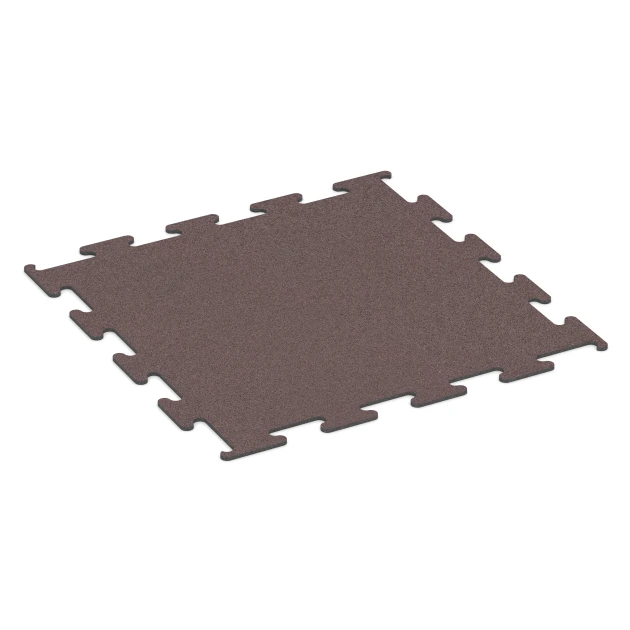 Fitness Performance Elite gumijasta talna obloga za fitnes von WARCO im Farbdesign Mineralno rdeča mit den Abmessungen 100 x 100 x 1 cm | 1,00 m². Produktfoto von Artikel 6145 in der Aufsicht von schräg vorne.