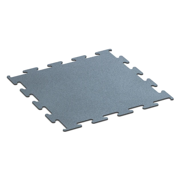 Fitness Performance Elite gumijasta talna obloga za fitnes von WARCO im Farbdesign Patinirano srebro mit den Abmessungen 100 x 100 x 1 cm | 1,00 m². Produktfoto von Artikel 6158 in der Aufsicht von schräg vorne.