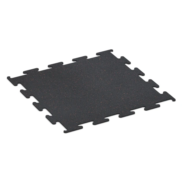 Fitness Performance Elite gumijasta talna obloga za fitnes von WARCO im Farbdesign Rahlo rdeče posuta mit den Abmessungen 100 x 100 x 1 cm | 1,00 m². Produktfoto von Artikel 3753 in der Aufsicht von schräg vorne.